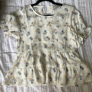 Paper Crane Short Sleeve Blouse